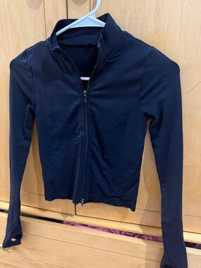 Garage black active zip up size xs